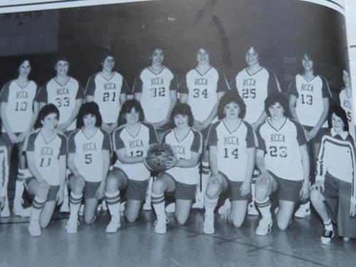 RCCA Girls Basketball 1984